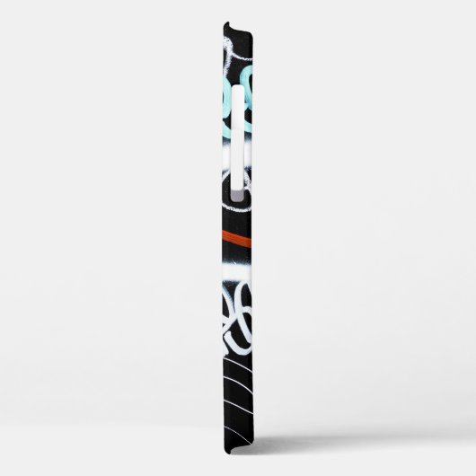 Zwart-gekleurde graffiti-kunst Case-Mate iPhone case (Achterkant / Links)