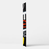 Zwart-gekleurde graffiti-kunst Case-Mate iPhone case (Achterkant / Rechts)