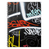 Zwart-gekleurde graffiti-kunst notitieboek (Voorkant)