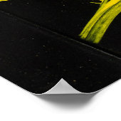 Zwart-gekleurde graffiti-kunst poster (Hoek)