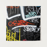 Zwart-gekleurde graffiti-kunst