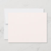 Zwart gekleurde Scallop persoonlijke naam Notitiekaartje (Achterkant)