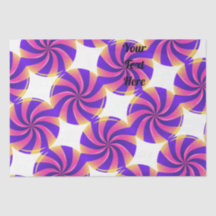 Zwart gekleurde tekst Tissue Paper