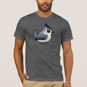 Zwart-gekreukte Titmouse T-shirt