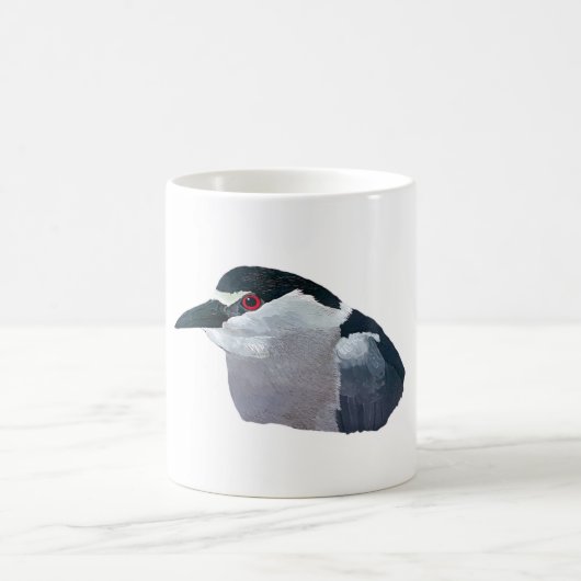 Zwart gekroond Night Heron Koffiemok (Center)