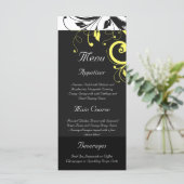 Zwart-gele achterwervelkolom menu (Staand voorkant)