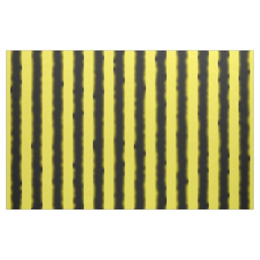 Zwart, gele bijenband stof (Yard (91,4 cm))