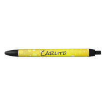 Zwart gele cirkels Tekst Inkt Pen