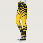 Zwart-gele halftone stippen leggings (Links)