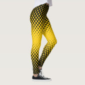 Zwart-gele halftone stippen leggings (Rechts)