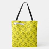 Zwart-gele hartritmepatroonkleurige GoBag-Tas Tote Bag (Achterkant)