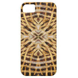 Zwart-gele kaleidoscoop pelpatroon Case-Mate iPhone case