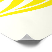 Zwart gele pauwoog en kersenbloesem poster (Hoek)