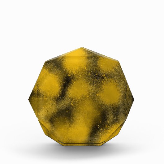 Zwart-gele schildballen fotoblokken (Voorkant)