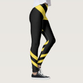Zwart-gele strips Leggings voor uitvoer (Rechts)