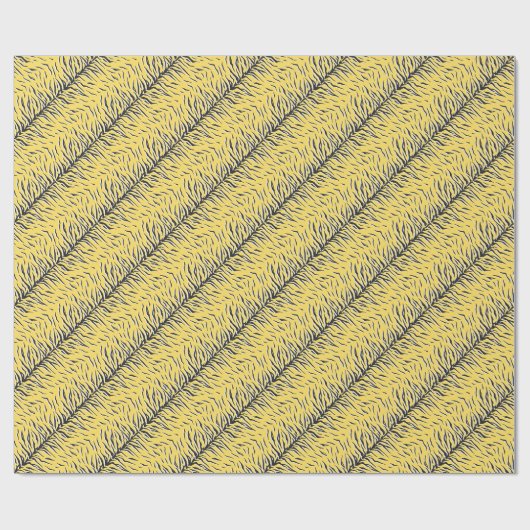 Zwart-gele tijgerstrepen:  dessin. cadeaupapier (Vlak)