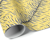 Zwart-gele tijgerstrepen:  dessin. cadeaupapier (Rol Hoek)