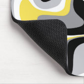 Zwart-gele vloeistof Abstract Muismat (Hoek)