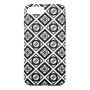Zwart, gelijkwaardig gebarentaal Geometrisch patro Case-Mate iPhone Case