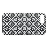Zwart, gelijkwaardig gebarentaal Geometrisch patro Case-Mate iPhone Case (Achterkant (Horizontaal))