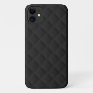 Zwart gelooid leder Case-Mate iPhone case