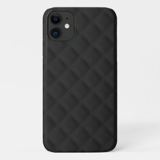 Zwart gelooid leder Case-Mate iPhone case