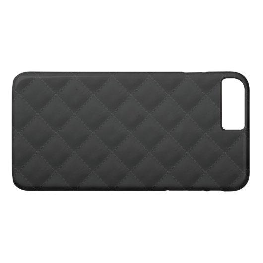 Zwart gelooid leder Case-Mate iPhone case (Achterkant (Horizontaal))