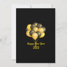 Zwart gelukkig nieuwjaar 2023