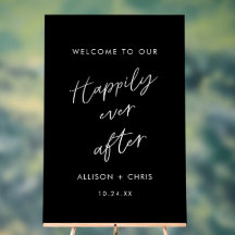 Zwart gelukkig ooit na bruiloft welkom