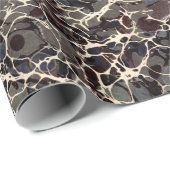 Zwart  gemarmerd papier (Rol Hoek)