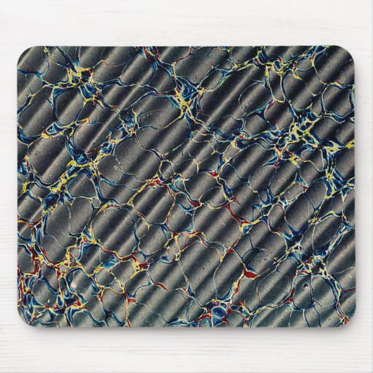 Zwart gemarmerd papierpatroon muismat (Voorkant)