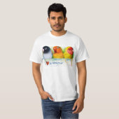 Zwart gemaskerd lavederwild t-shirt (Voorkant volledig)