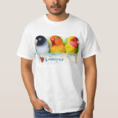 Zwart gemaskerd lavederwild t-shirt (Voorkant)