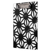 Zwart geometrisch patroon klembord (Links)