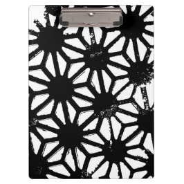 Zwart geometrisch patroon klembord