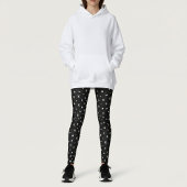 Zwart geometrisch patroon leggings