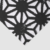 Zwart geometrisch patroon tissuepapier (Detail)