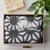 Zwart geometrisch patroon tissuepapier (Geschenk)