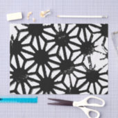 Zwart geometrisch patroon tissuepapier (Craft)