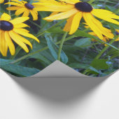 Zwart-geoogste ophangpapier cadeaupapier (Hoek)