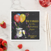 Zwart gepensioneertrilpapier servet (Insitu)