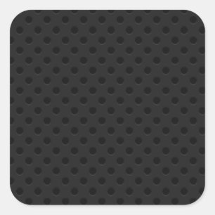 Zwart geperforeerde pingatvezel vierkante sticker