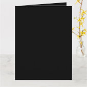 Zwart gepersonaliseerd afstuderen kaart (Gele Bloem)