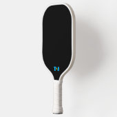 Zwart gepersonaliseerd monogram pickleball paddle (Links)