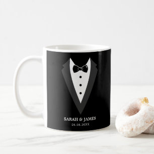 Zwart-gepersonaliseerde Groomsman Koffiemok