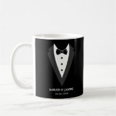 Zwart-gepersonaliseerde Groomsman Koffiemok (Links)