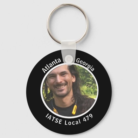 Zwart-gepersonaliseerde middelbare school klasse 2 sleutelhanger (Achterkant)