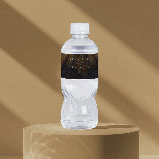 Zwart Gepersonaliseerde Waterfles Etiketten Waterd