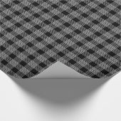 Zwart geplakt omlooppapier cadeaupapier (Hoek)