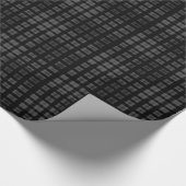 Zwart geplakt omlooppapier cadeaupapier (Hoek)